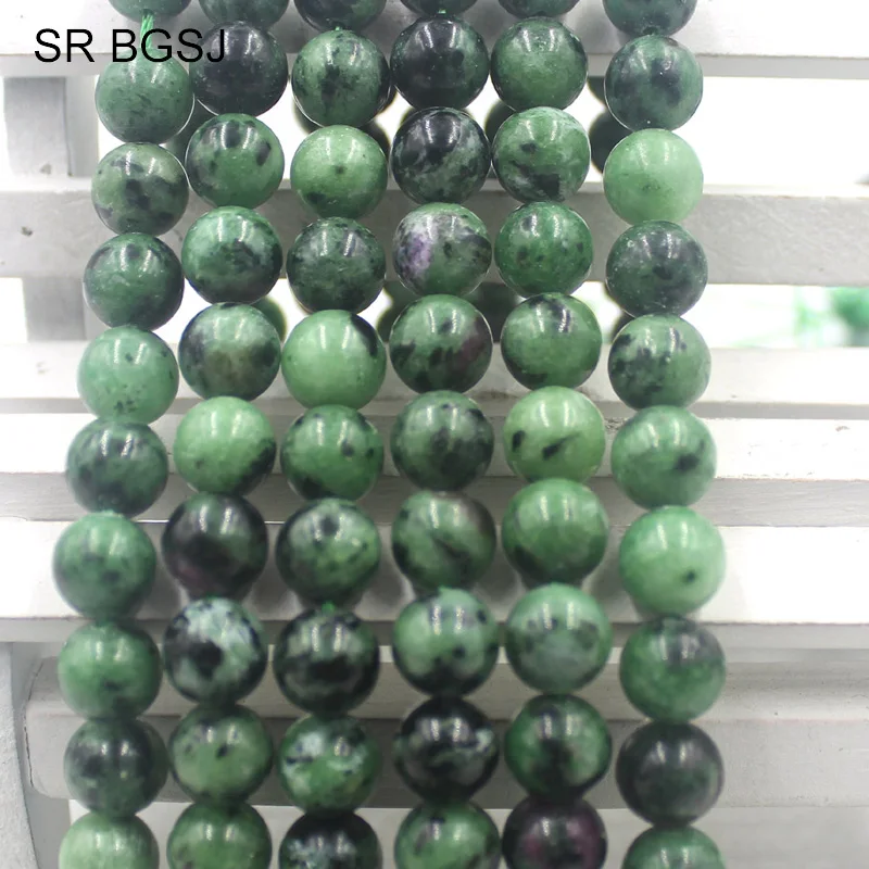 Free Shipping 4 6 8 10 12mm Round Stones Rubys Zoisite Jewelry Findings Wholesale Beads Strand 15&quot|Бусины| |