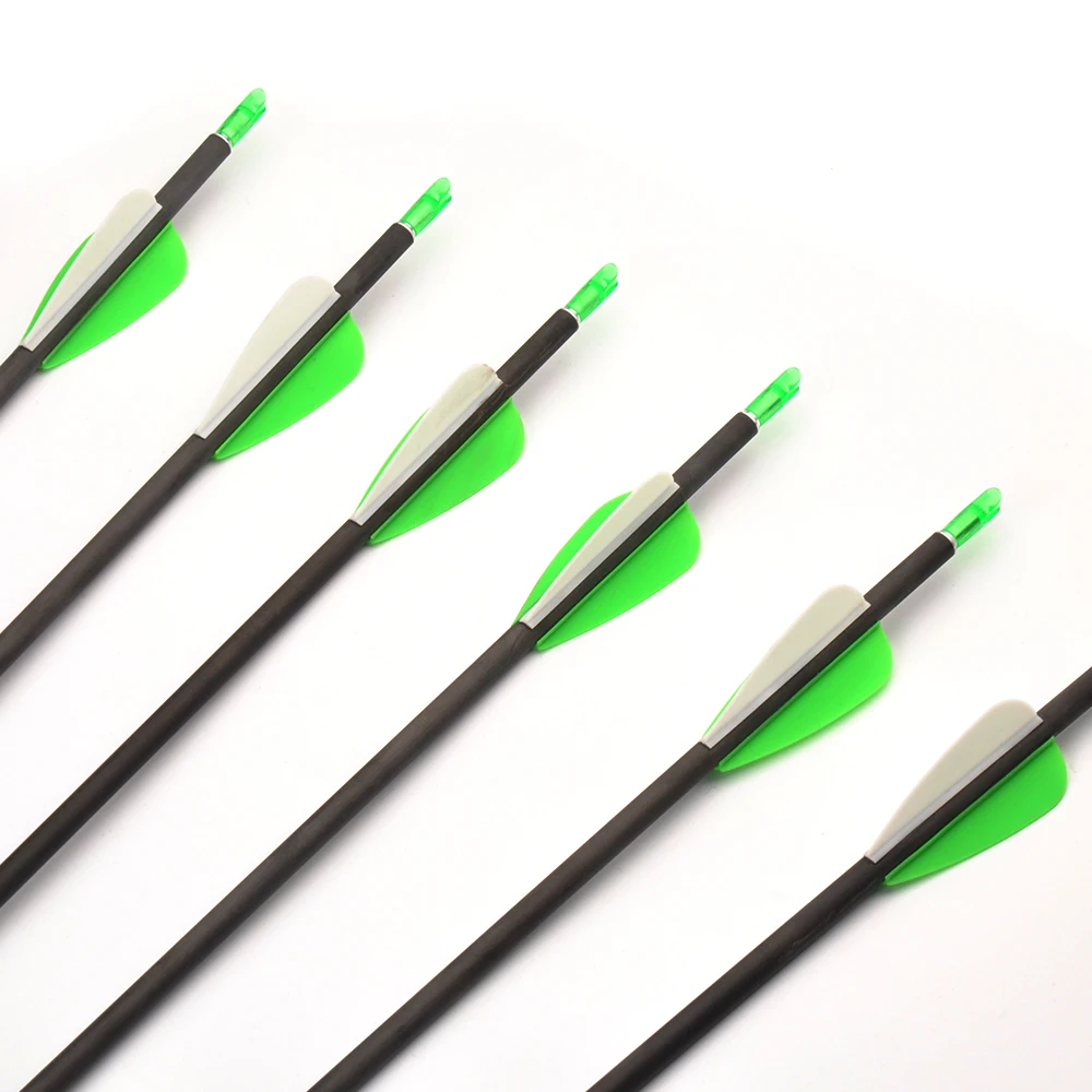 Стрелы из чистого карбона 30 дюймов стрелы для стрельбы лука 700 охотничьи диаметр 5