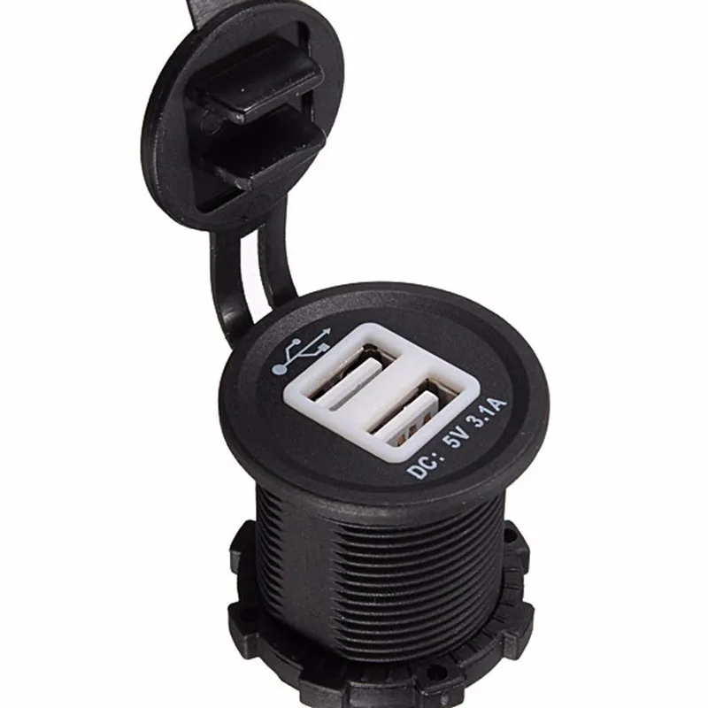 Синий светодиодный Автомобильный Прикуриватель разъем двойной USB зарядное устройство 2 порта выход адаптера питания 5 В 2.1A/1A прикуриватель