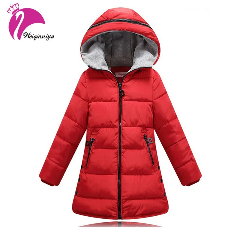 Брендовая верхняя одежда для девочек детские куртки модные теплые зимние