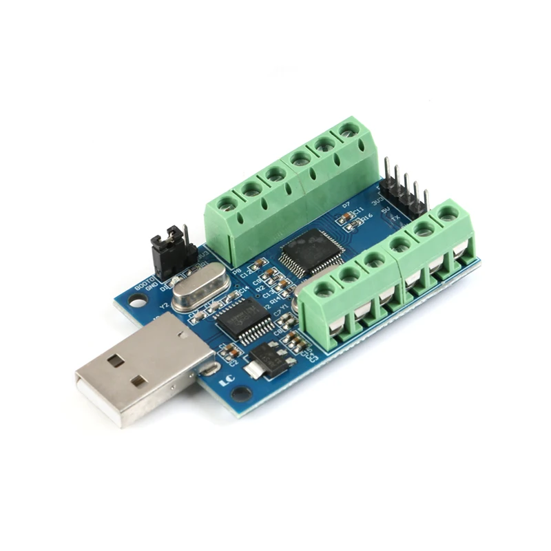 USB 10-канальный 12-битный AD Модуль сбора данных STM32 UART ADC модуль Однопортовый вход |