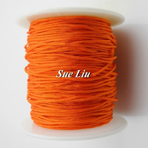 Tangerine LS172 1,5 мм 37-Цвет украшения в виде китайского узелка Бисер нейлоновый шнур NCN15-50yds/катушка - Цвет: Tangerine LS172