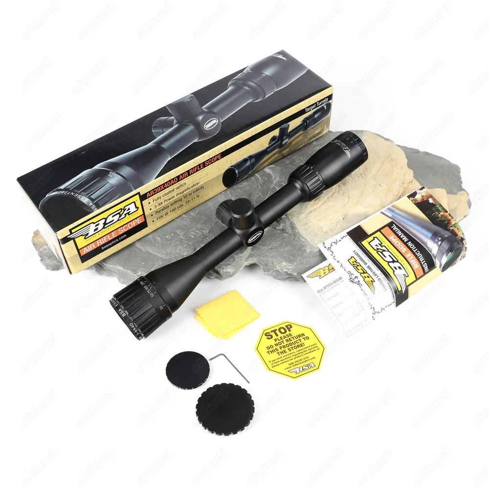BSA Essential AR 3 9x40 AO охотничий винтовочный оптический прицел Mil Dot для стрельбы из