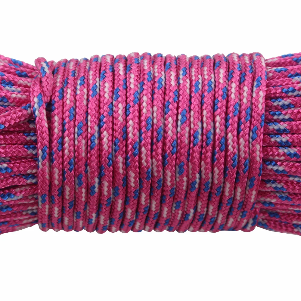 Фото 20 шт 100 футов 2 мм Paracord одна подставка шнуры Paracorde веревка шнур для DIY ювелирных изделий браслет 100 цветов №4