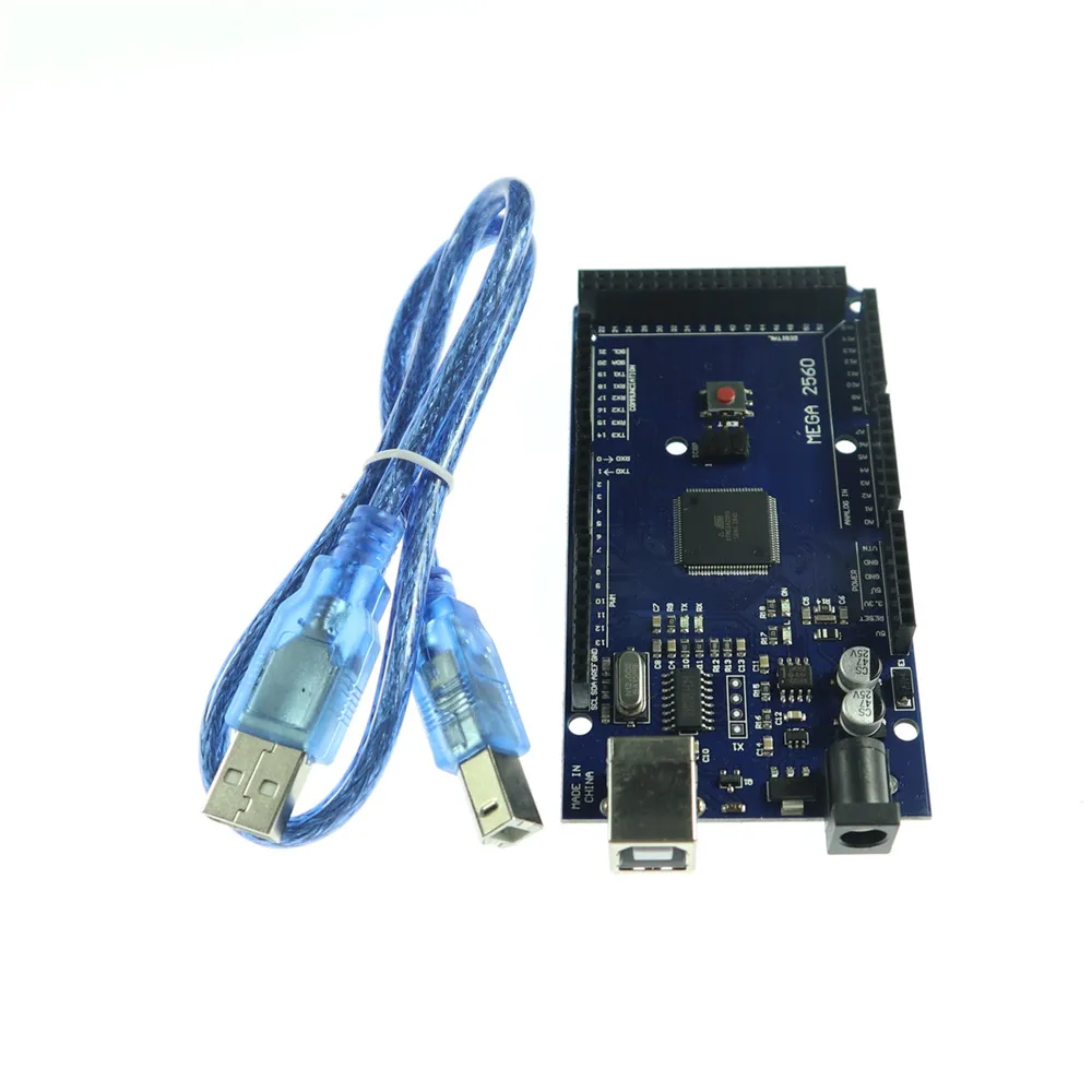 Макетная плата KJ298 MEGA 2560 CH340G ATmega2560 R3 AVR + USB кабель для arduino MEGA2560 1 шт.|usb cable for dell