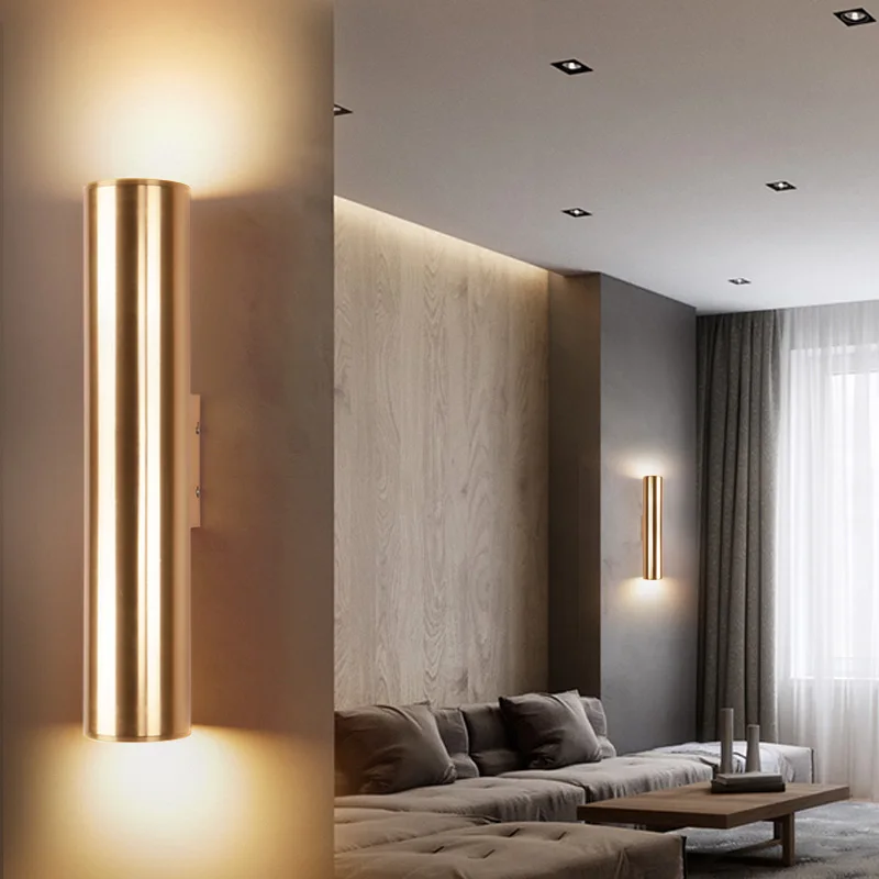 

Northern Europe Gold Dining Room Wall Lamp Loft LED Bar Hotel Bedroom Corridor Light Free Shipping