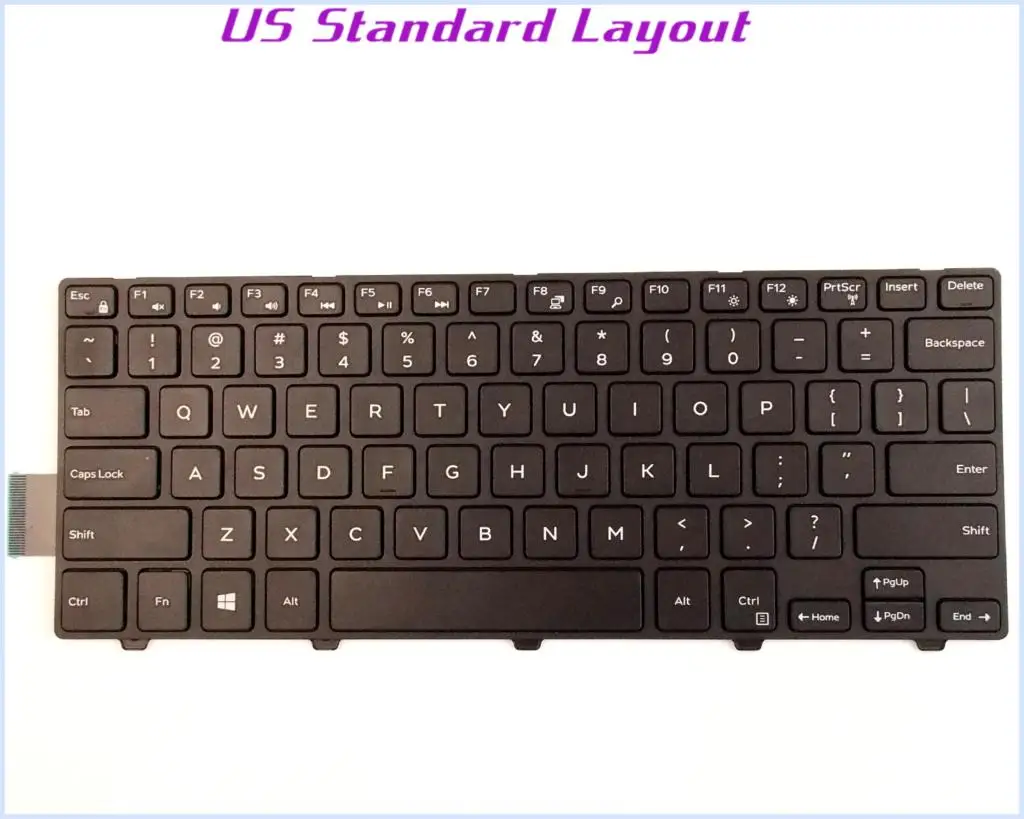 Новая раскладная клавиатура US для ноутбука Dell Latitude 3450 V147125AS1 SN8233 050X15/черный
