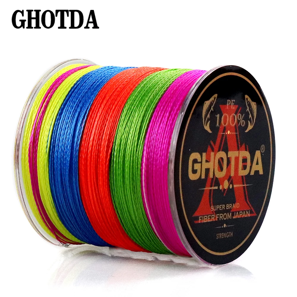 GHOTDA 300 м японская многонитевая ПЭ 100% полиэтиленовая плетеная рыболовная леска 10 12