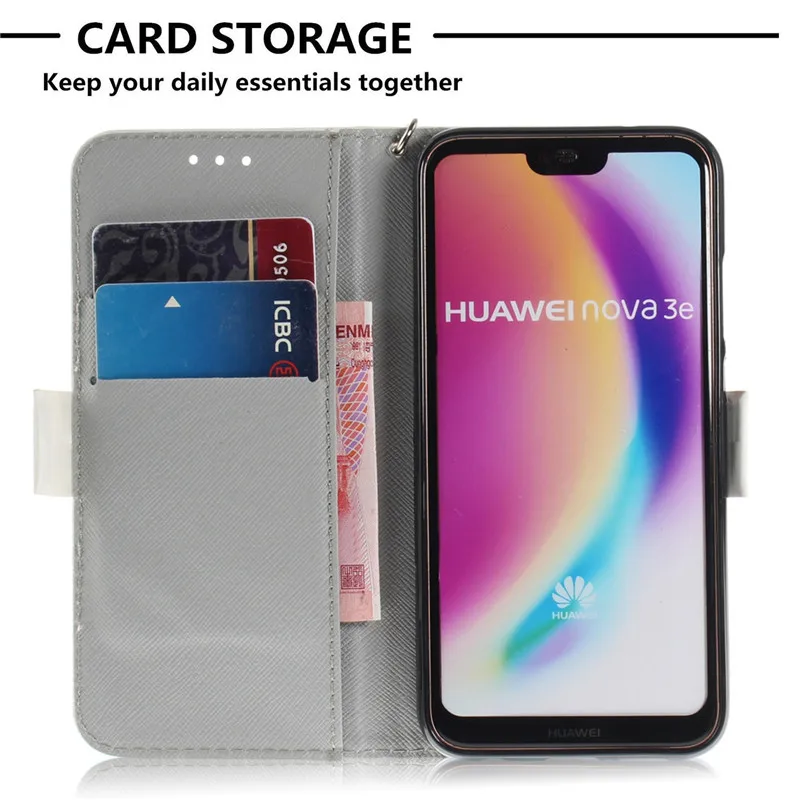 Чехол для Huawei P20 Lite чехол P20Lite флип из искусственной кожи телефона ANE L21 P 20