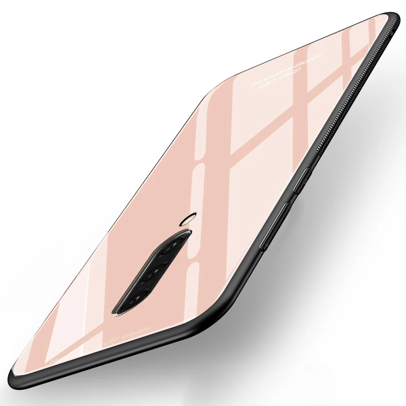 Для Oneplus 7 Pro Чехол из закаленного стекла для телефона силиконовая рамка жесткая стеклянная задняя крышка для One plus 7 Pro 1+ 7 7pro противоударный чехол