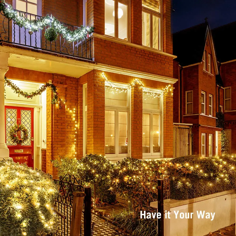 USB 8 Modes 10M 100 LED String Light Christmas Waterproof Copper Wire LED String Fairy Light Battery Powered Remote Control
