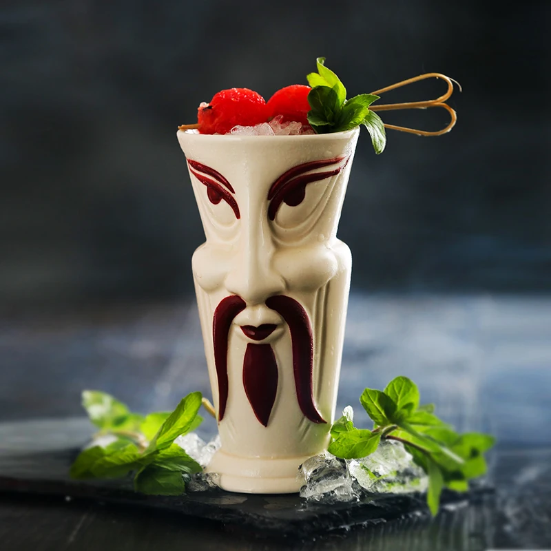 Японский самурайский tiki бар керамическая кружка Гавайские Коктейльные