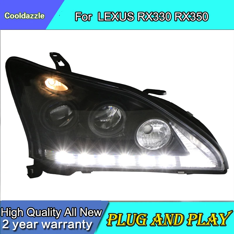 Чехол для стайлинга автомобиля 2004 2009 года Lexus RX330 RX350 светодиодный фары передние
