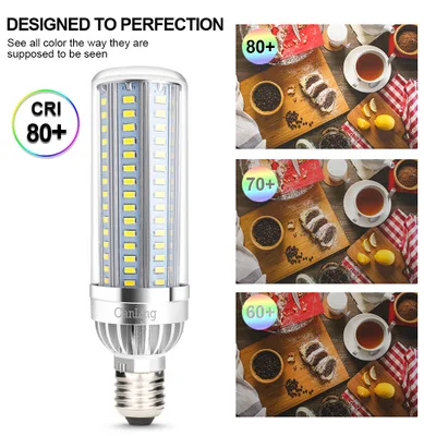 CHCLITS High Power Street Light Led Bulb Fan Corn Smart Home Indoor Lighting E26 White 54w With Adapter | Лампы и освещение