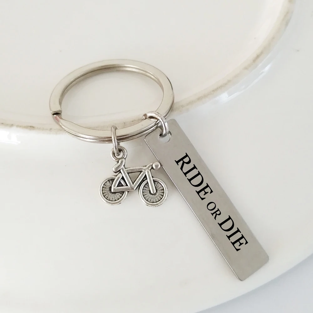 Очаровательный брелок с надписью Ride or Die Bijoux для мотоциклов автомобилей