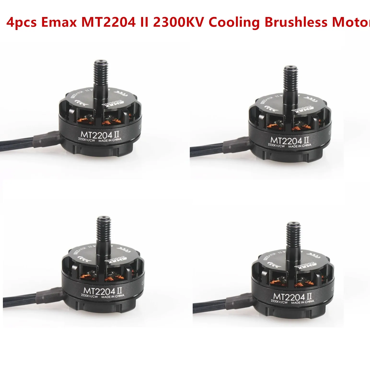 4 x Emax MT2204 II 2300KV охлаждающий бесщеточный двигатель CW CCW 2-4S для мини-квадрокоптера