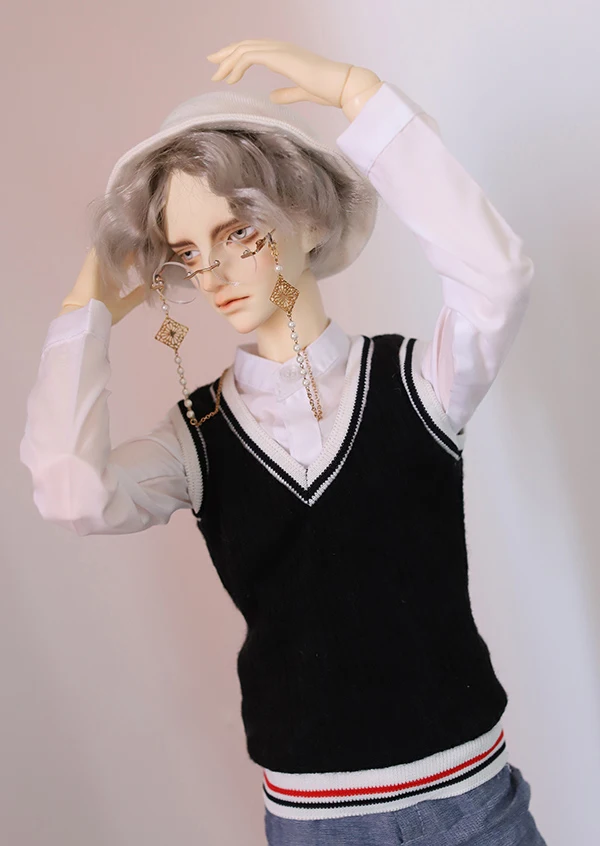 Жилет для куклы 1/3 BJD черный жилет с V образным вырезом|Куклы| |