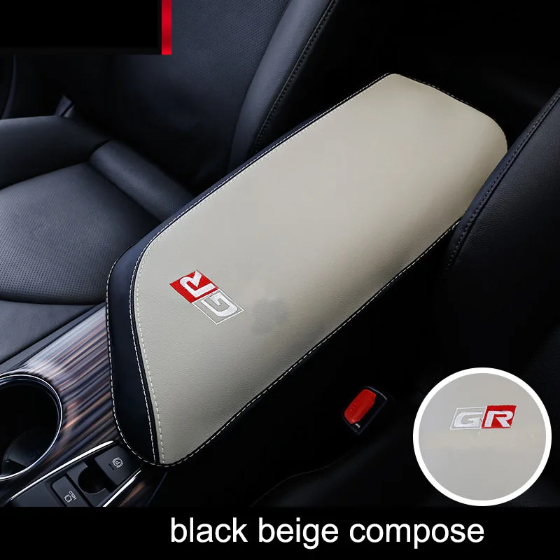 Lsrtw2017 автомобильный подлокотник волокнистая кожа чехол для toyota camry 2018 2019 xv70|cover