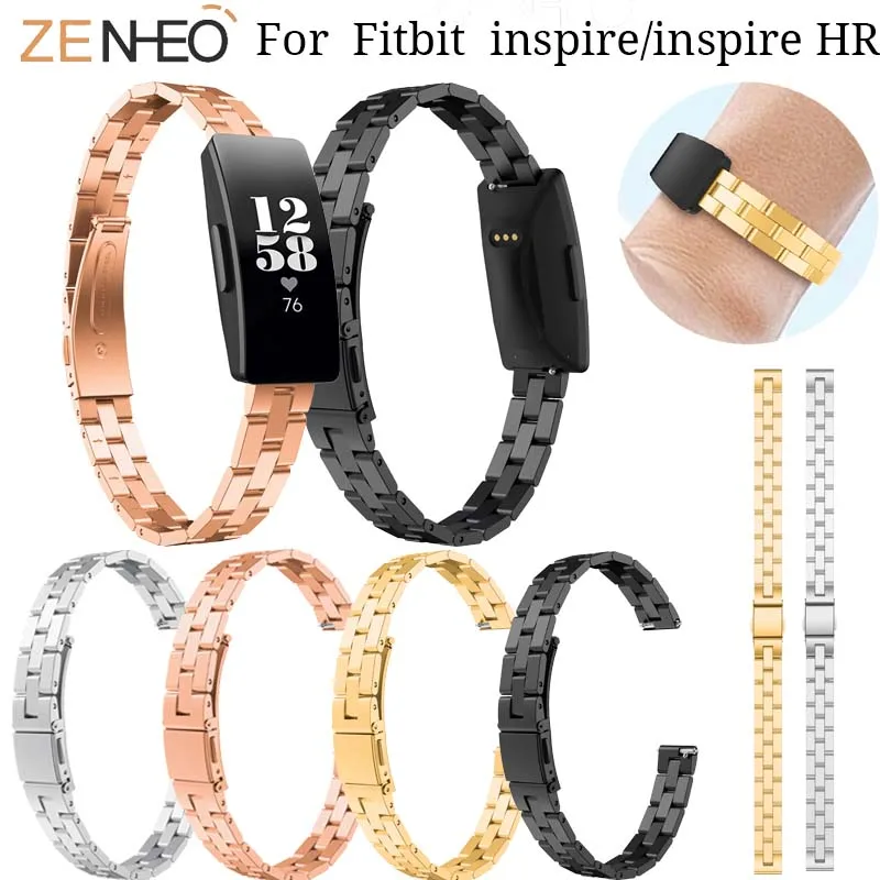 

Ремешок из нержавеющей стали для часов Fitbit Inspire HR, сменный Браслет для часов Fitbit Inspire