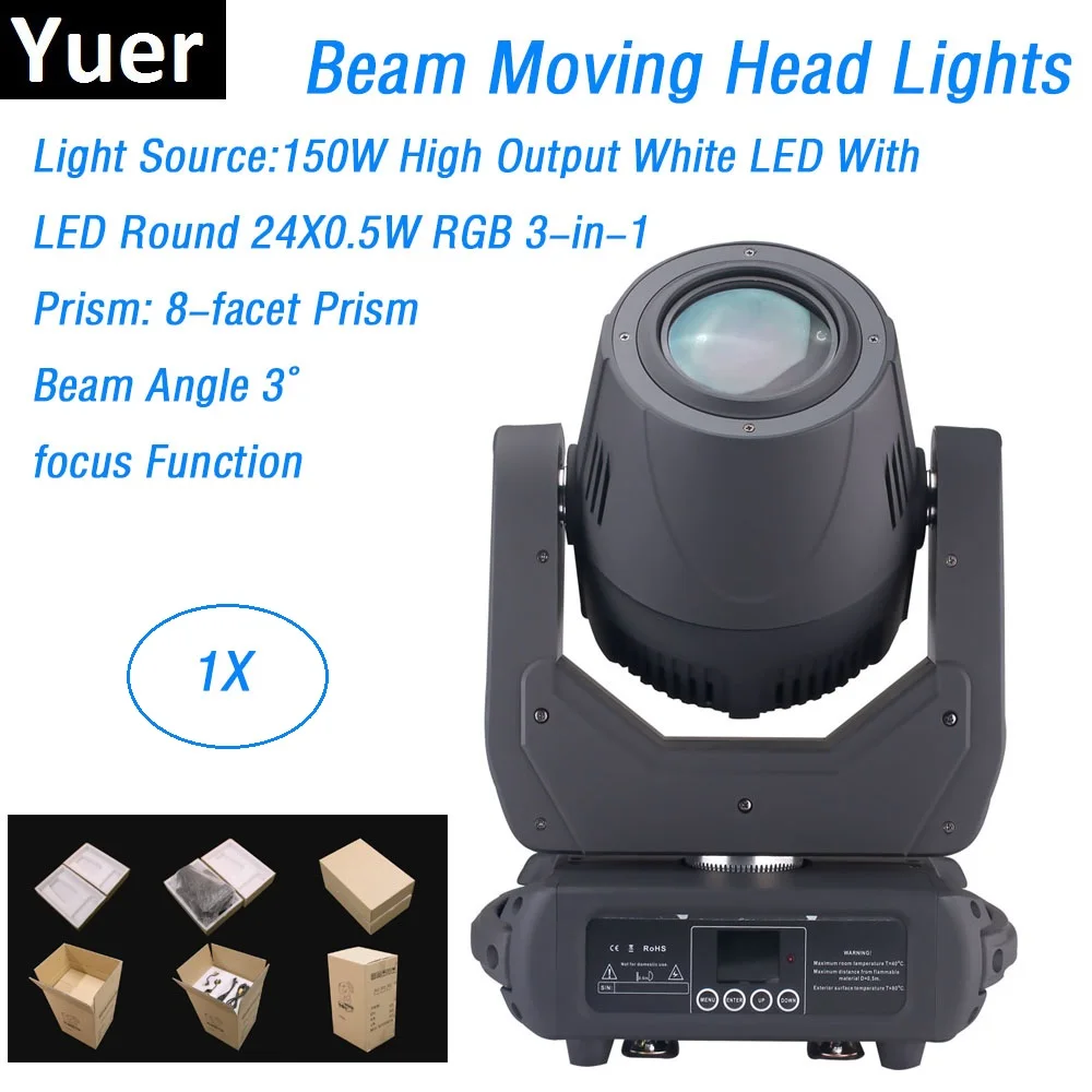 150 Вт белый LED супер луч движущиеся фары с 24X0.5W RGB 3в1 светодиоды IP20