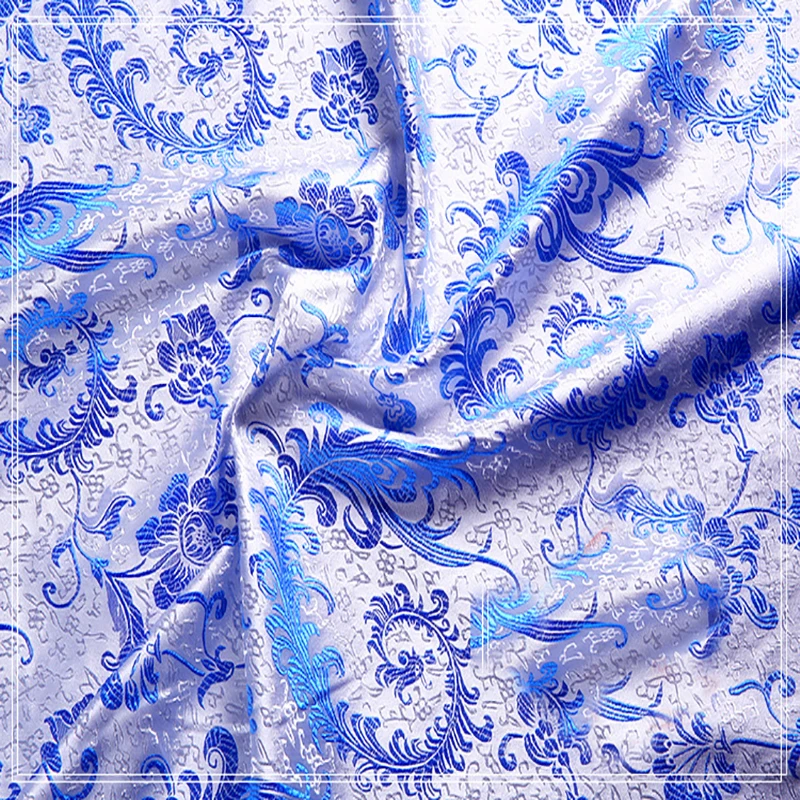 Металлическая жаккардовая парчовая ткань африканская 3D пряжа окрашенная для