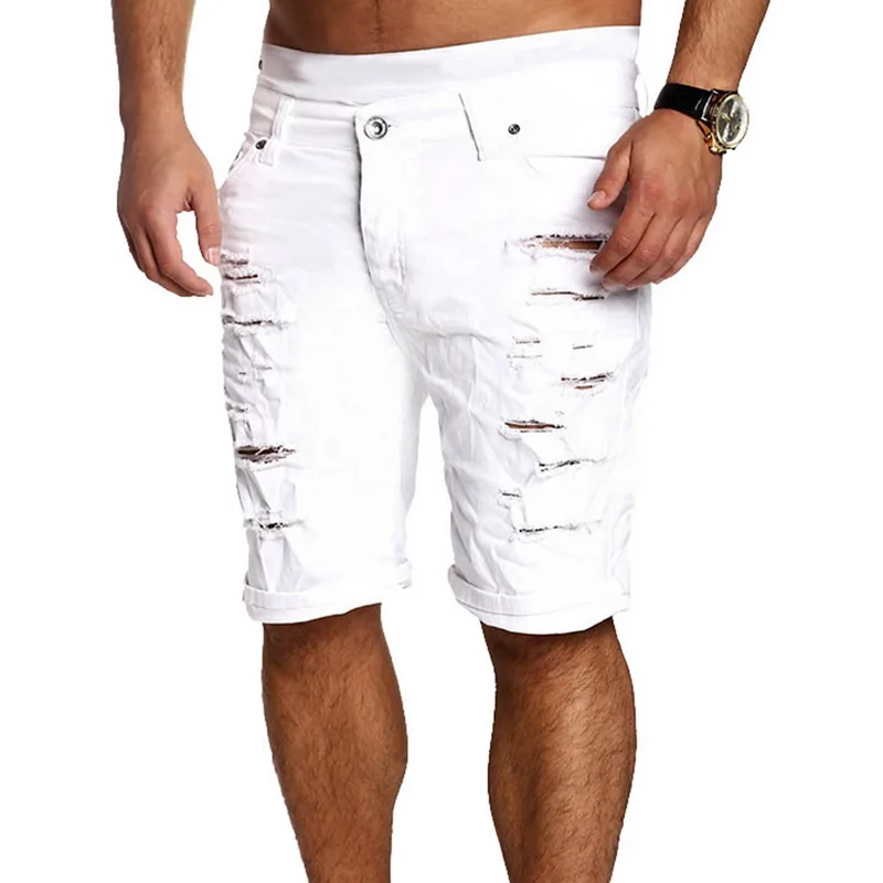 white 1 Laamei эластичные джинсовые штаны, однотонные джинсы, Мужские повседневные байкерские джинсы, Мужская Уличная одежда в стиле хип-хоп, винтажные брюки, обтягивающие брюки-карандаш - Цвет: white 1