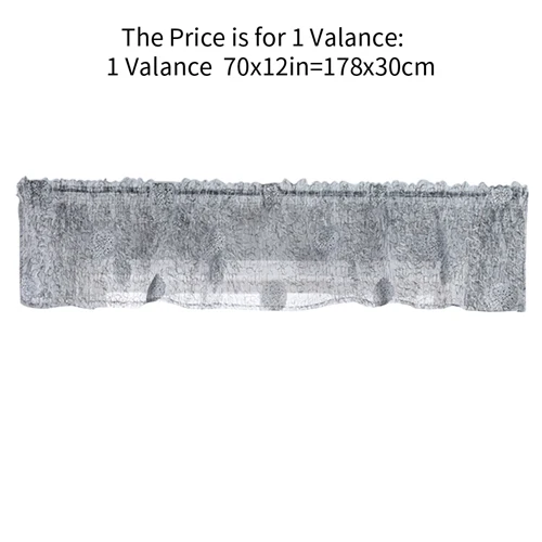 1 valance 178x30cm NAPEARL, прозрачный классический тюль, для окна, балдахин и ярусов, для кухни, занавески, качественные, короткие, отвесные, занавески, лист, украшение дома, вуаль - Цвет: 1 valance 178x30cm