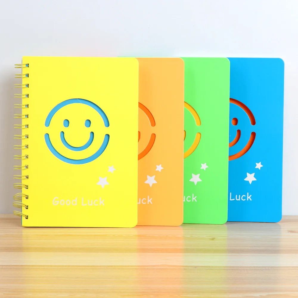 Блокнот А5 простой смайлик лицо путешественники блокноты ежедневник
