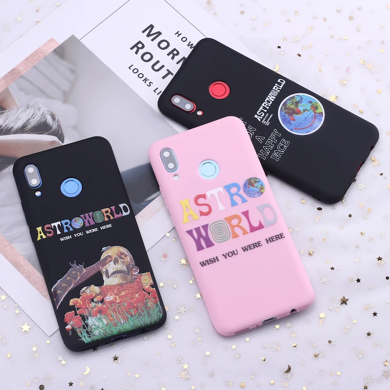 Силиконовый чехол для Samsung S8 S9 S10 S10e S20 Plus Note 8 9 10 телефона с рисунком Тревиса Скотта