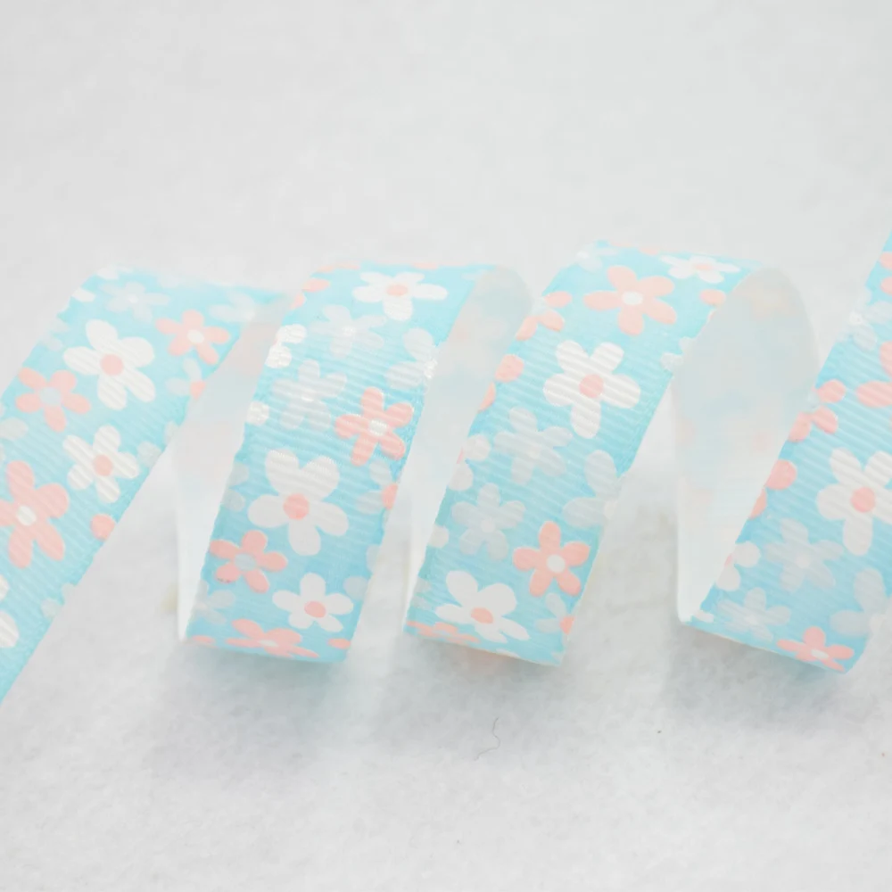 16mm width dots printed ribbons Polyester Grosgrain ribbon lace satin DIY hairbow accessories gift package #3456 | Дом и сад