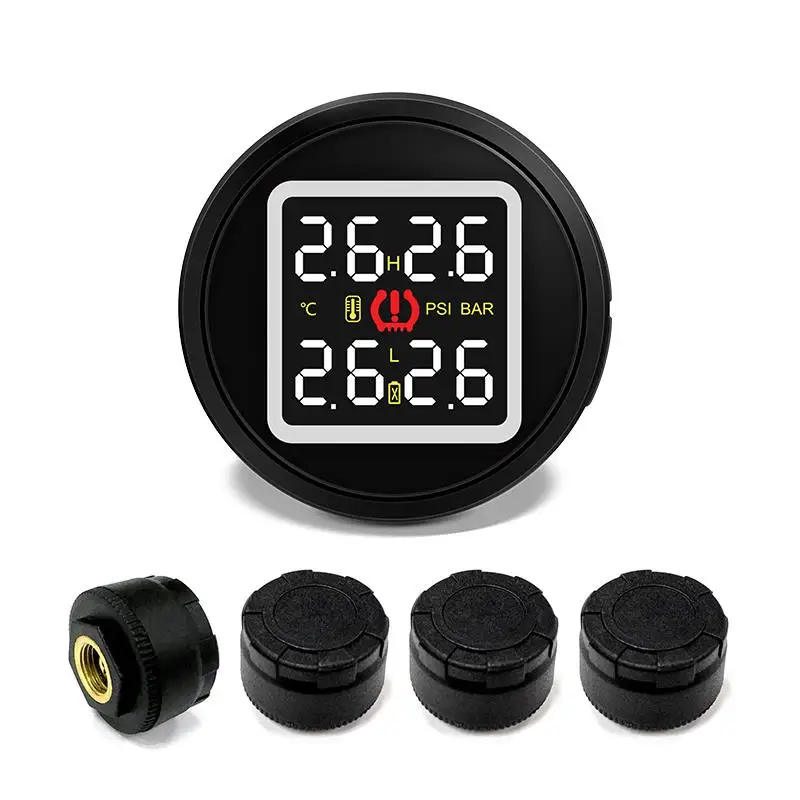 D580C-TL автомобильная система контроля давления в шинах TPMS с USB-портом для зарядки и