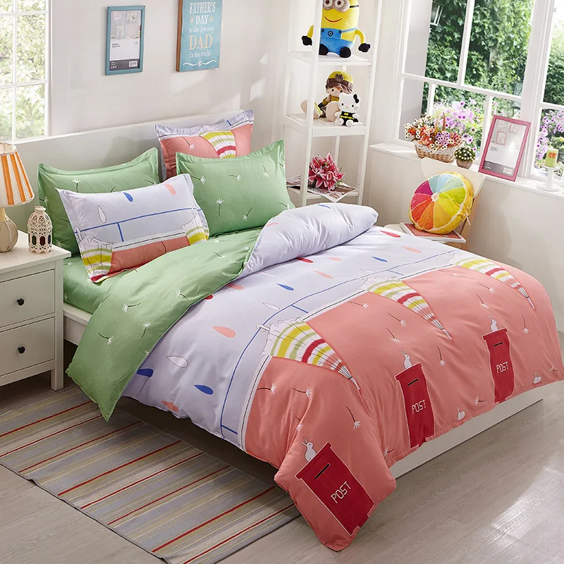 

Kids Child Adult Bedding Set Soft Cotton Duvet Cover Quilt Comforter Pillow Case Sheet Bed Linens Single Queen King Size24