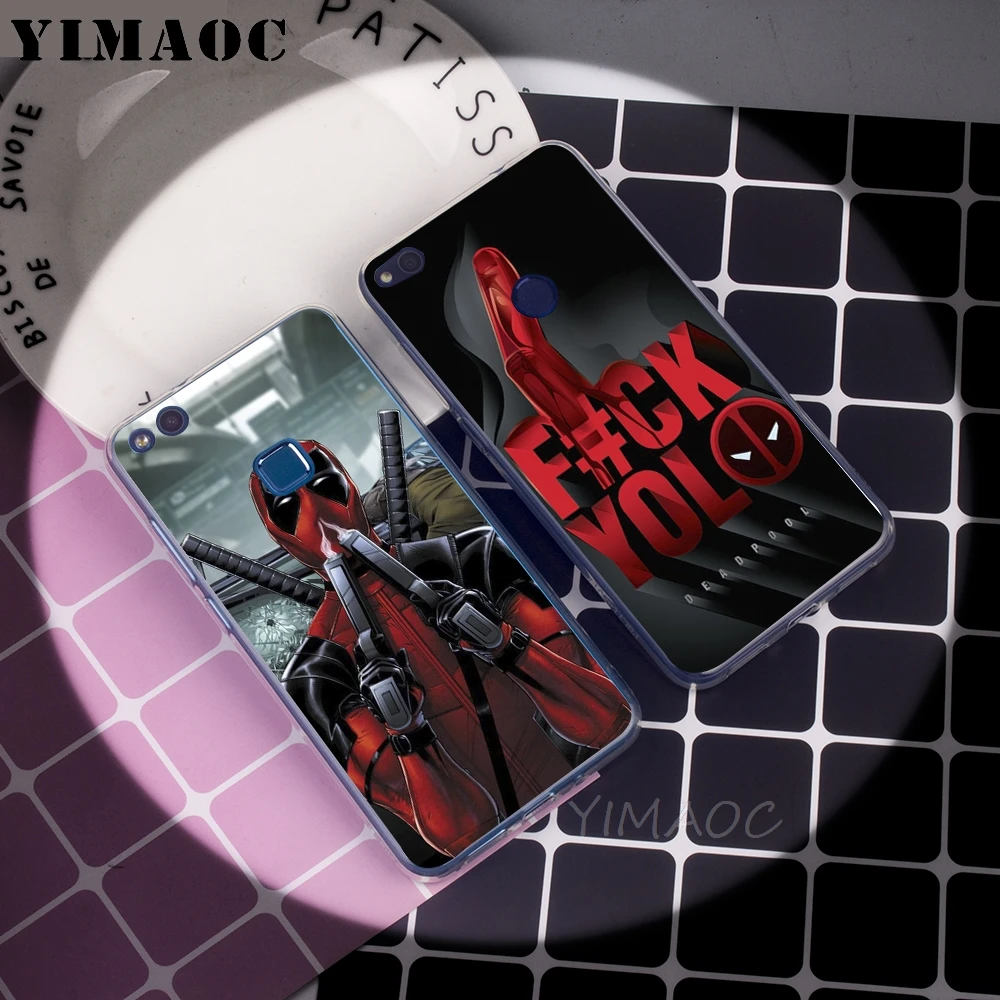 YIMAOC фильма Дэдпул рубашки мягкий чехол для Huawei P8 P9 P10 P20 P30 Lite Pro P smart 2019 TPU Защитный |