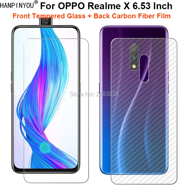 Для OPPO Realme X 6 53 &quot1 комплект = мягкая задняя пленка из углеродного волокна +