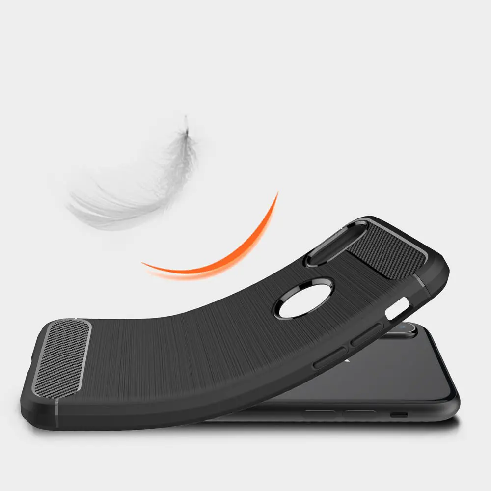 Carbon Fiber Phone Case For Xiaomi Redmi Note 5 Elegant Business Durable Bumper 7 6 Pro Hard Protective Cover |