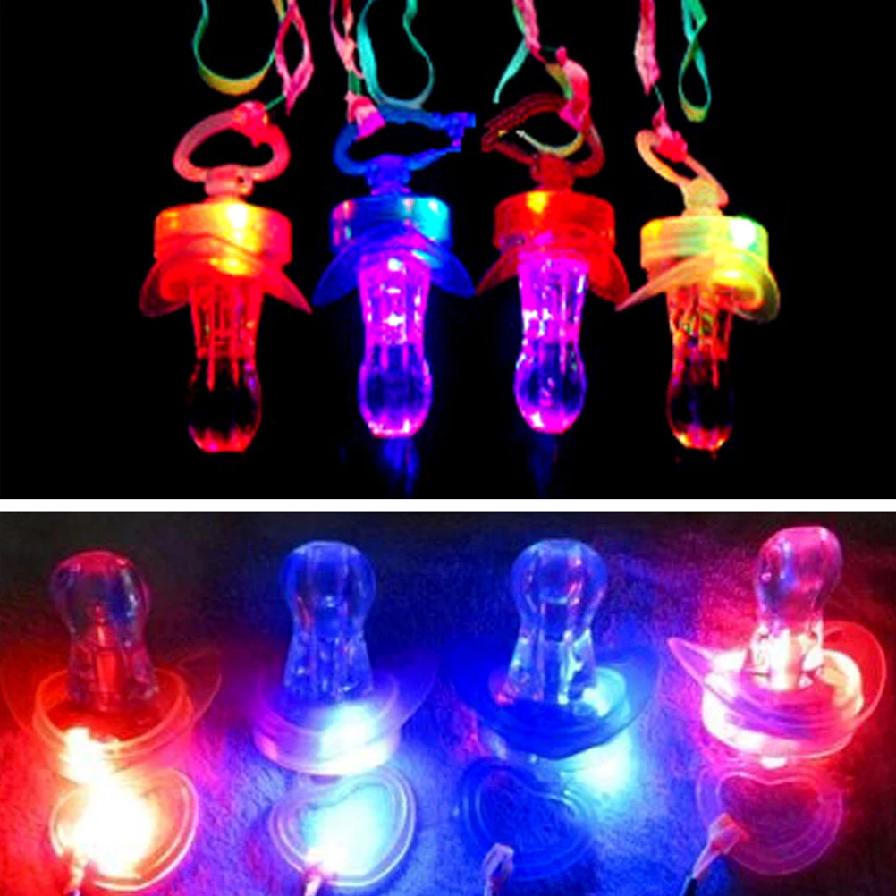 

Fashion Pacifier Whistle Party Fun Toy LED Flashing Flash Glow Sticks Bar