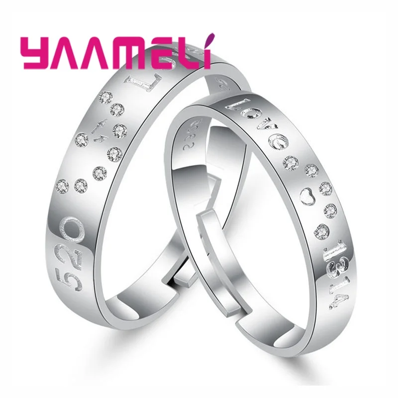 Роскошный женский набор обручальных колец из белого циркона ААА, модное серебряное ювелирное изделие 925 пробы, кольца для влюбленных пар, любимые аксессуары