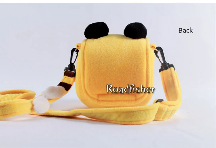 Roadfisher желтая пчела ручной работы камера сумка Вставка чехол ремень подходит Polaroid Fuji Instax Mini 7S 8 25 90 50S 210 hello kitty