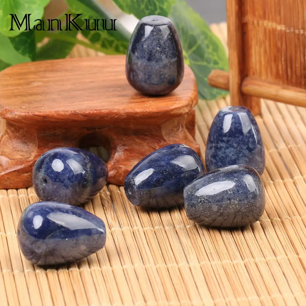 Mankuu 18*24 мм капли воды Глубокие бусины из синего камня высококачественное