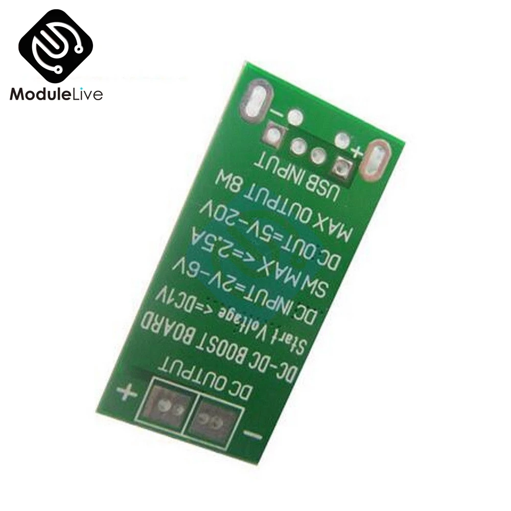 DC 1V 2V 6V 5V to 12V Step Up Boost Module 8W USB входной источник питания преобразователь зарядное