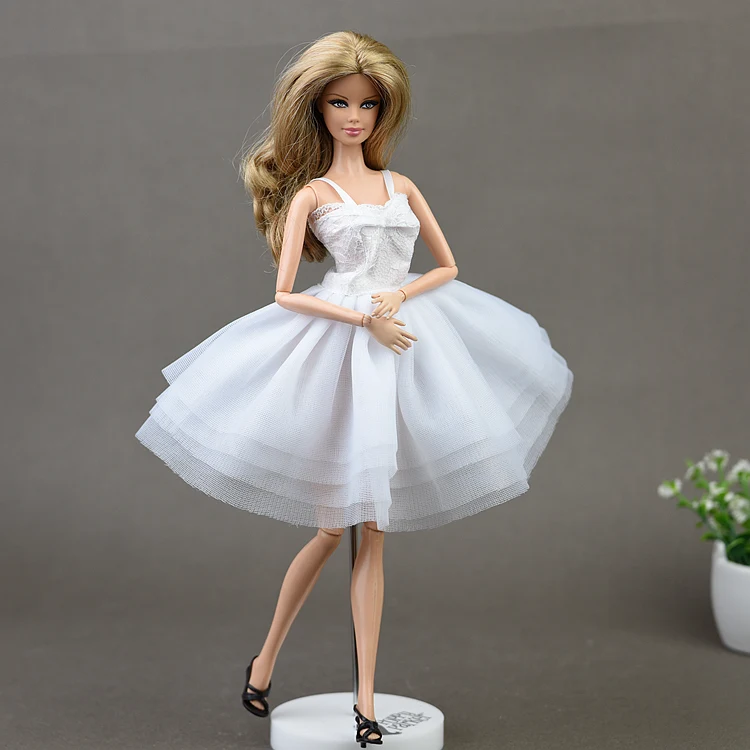 2017 новое белое платье балетная юбка вечернее модная одежда для 1/6 Xinyi FR кукла