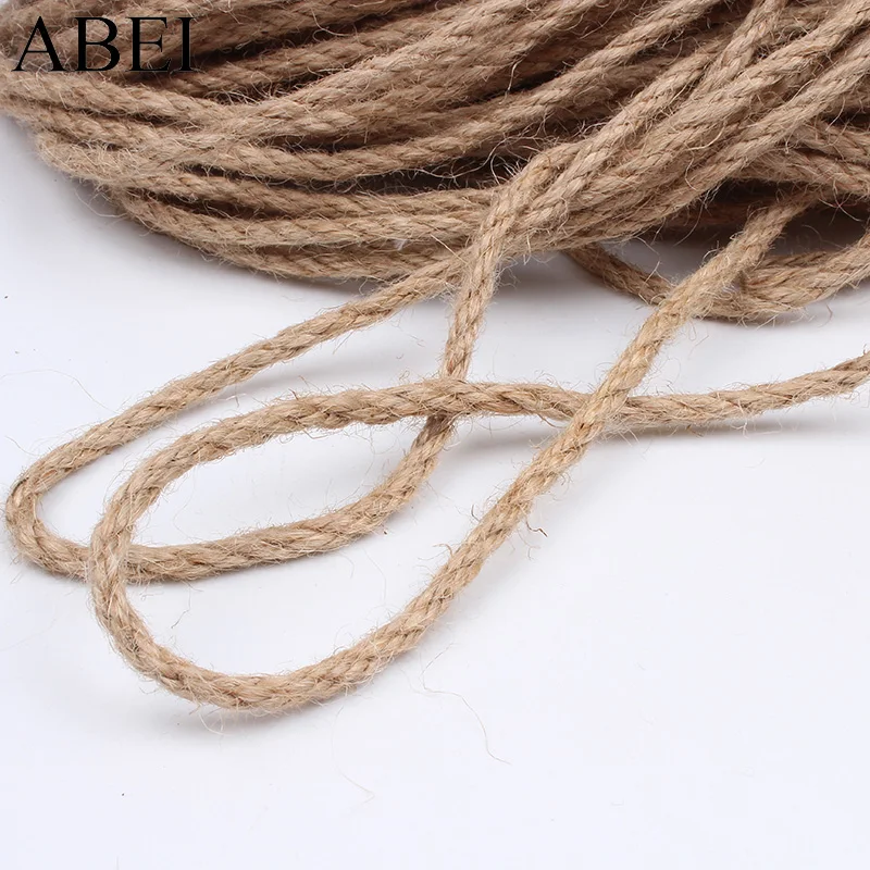 Джутовая лента из пеньковой веревки 5 мм 20 ярдов свадебная конфетная коробка
