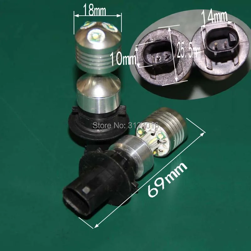 2pc X dahosun canbus 30W 50W 80W LED PH24W PH24WY Auto car fog light White Amber beam | Автомобили и мотоциклы