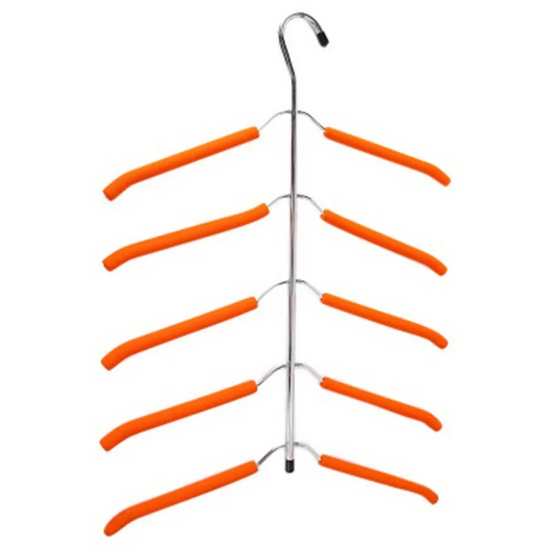 Многослойные стеллажи для хранения одежды из нержавеющей стали в форме рыбьей