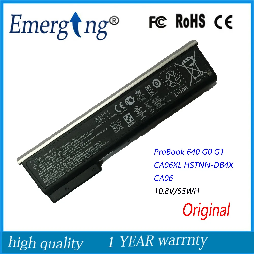 

10.8V 55Wh New Original Laptop Battery for HP HSTNN-LB4Z HSTNN-LP4Z CA06 CA06XL 645 G1 ProBook 640 645 650 655 G1