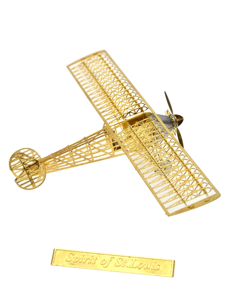 1/160 aeropase 3D головоломка металлическая модель легко собрать микро крыло серии B16007 дух Святого Луи самолет игрушки для подарков