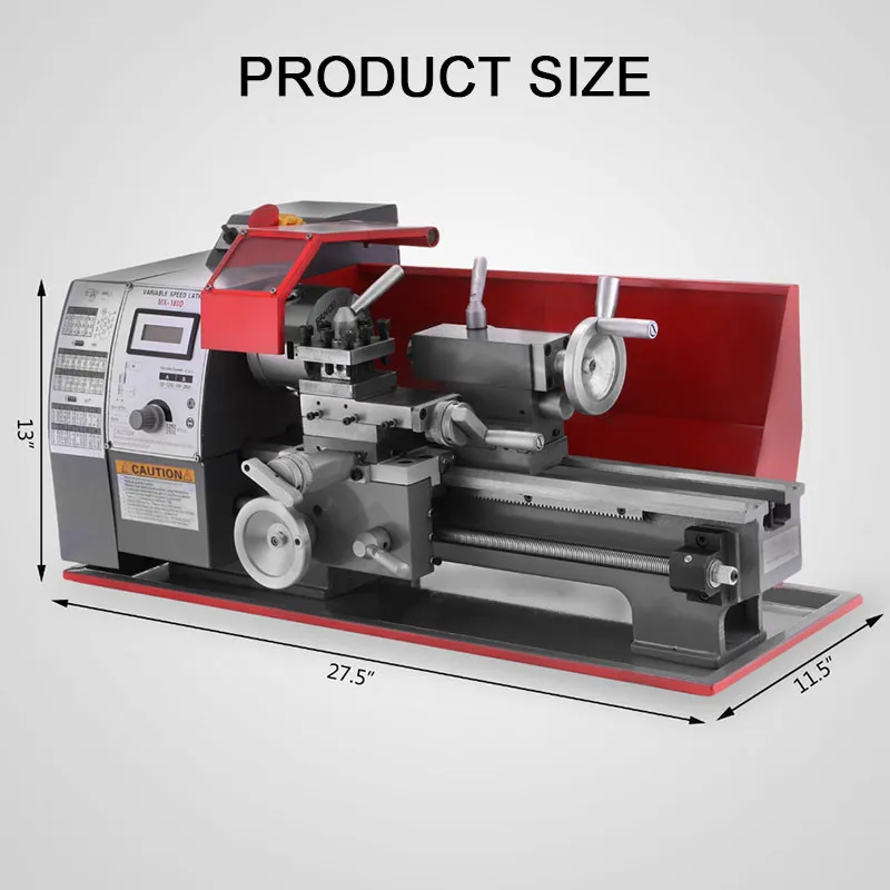 Precision Mini Lathe 600W Variable Spindle Speed Milling Benchtop Wood Metal 2500 RPM Semi Automatic Metalworking Tool | Инструменты