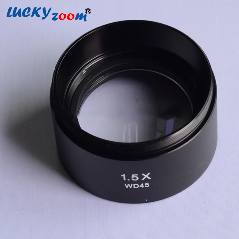 Объектив для стереомикроскопа Luckyzoom WD45MM 1.5X бинокулярный тринокулярный микроскоп