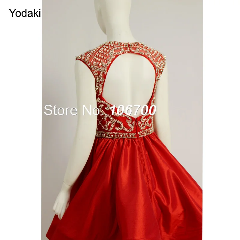 Реальные фотографии ручная работа Peal Crystal Beading короткие платья для выпускного