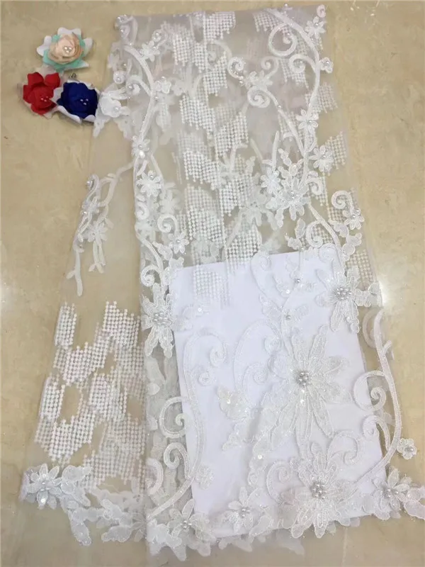 Гипюровая кружевная сетчатая ткань с блестками африканская золотая линия